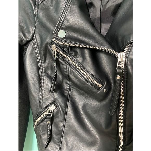 Black faux leather jacket Vero Moda - Picture 5 of 6